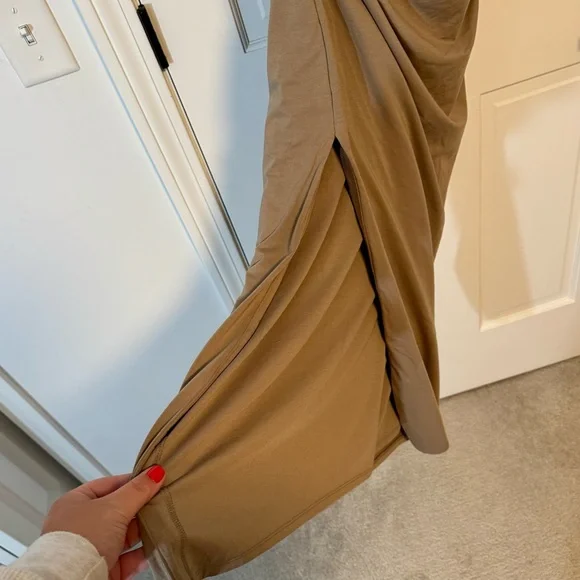 Abercrombie & Fitch | The A&F Paloma Maxi Dress, Tan Color, Modal, Size MP - NWT - Picture 8 of 12